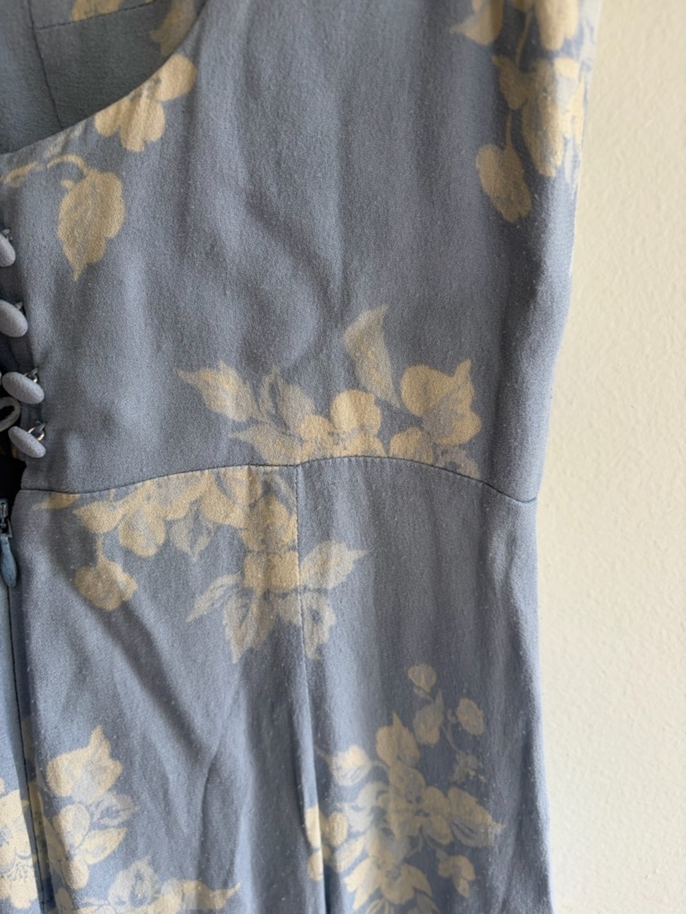 Reformation Light Blue Floral Maxi Dress - Picture 4 of 6